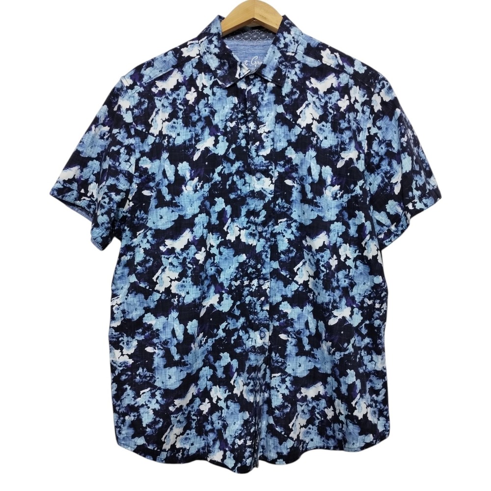 Robert Graham Mens XXL Camp Shirt  Short Sleeve Button Down Hawaiian Tropical